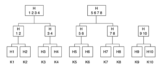 Merkle Tree Hierarchy